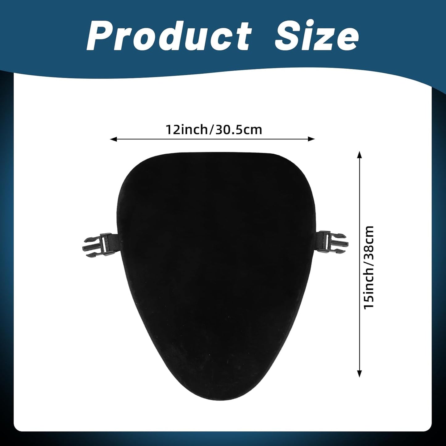 2 Pcs Sheepskin Motorcycle Seat Cover 12 x 15 inch Motorcycle Seat Pad Cushion for Temperature Control Summer Winter for Long-Distance Touring Riders