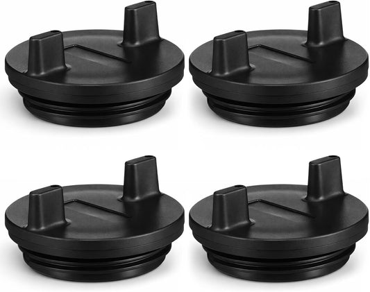 4 Pcs Fuel Deck Fill Cap for Boat Gas Tank Black Marine Fuel Filler Cap with O-Ring Seal Non-Locking Plastic Replacement Universal