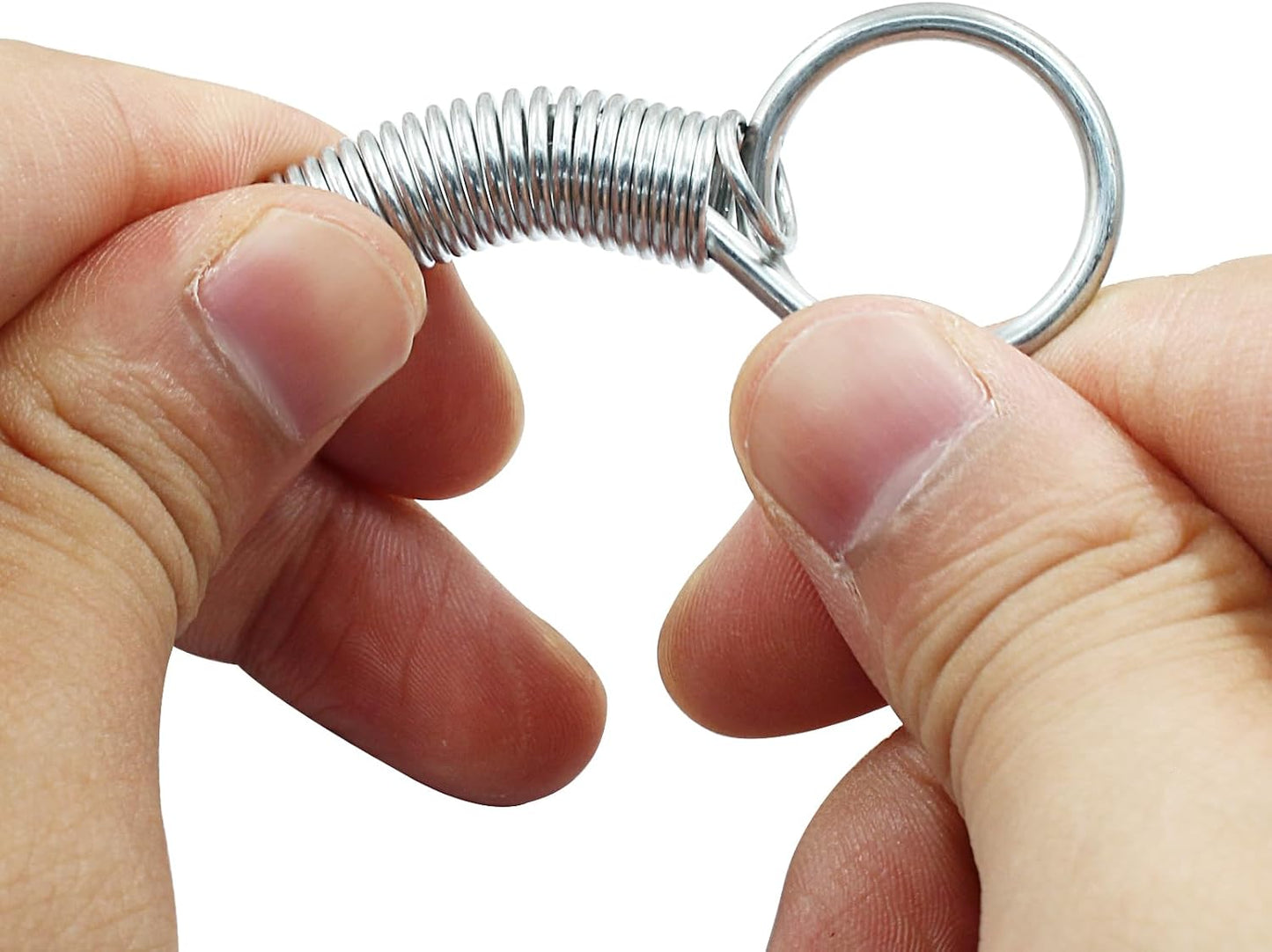 20Pcs Spring Latch Hook Pet Door Latch Spring Cage Latch Cage Lock Metal Finger Spring Door Hook for Fixing Rabbits Birds Dogs Cats Squirrels Small Animals