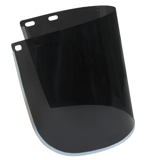 1 Pack Face Shield Replacement Lens, 15.5" x 8" Polycarbonate Protective Safety Visor Replacement, Impact-resistant Face Shield for Welding/Grinding/DIY/Cosplay Helmet (Black)