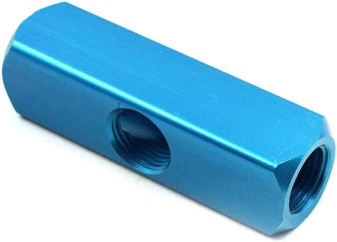 1/2" 2 Ways 5 Ports Air Hose Inline Manifold Block Splitter, Pneumatic Air Compressor Manifold Fitting - Pack of 1