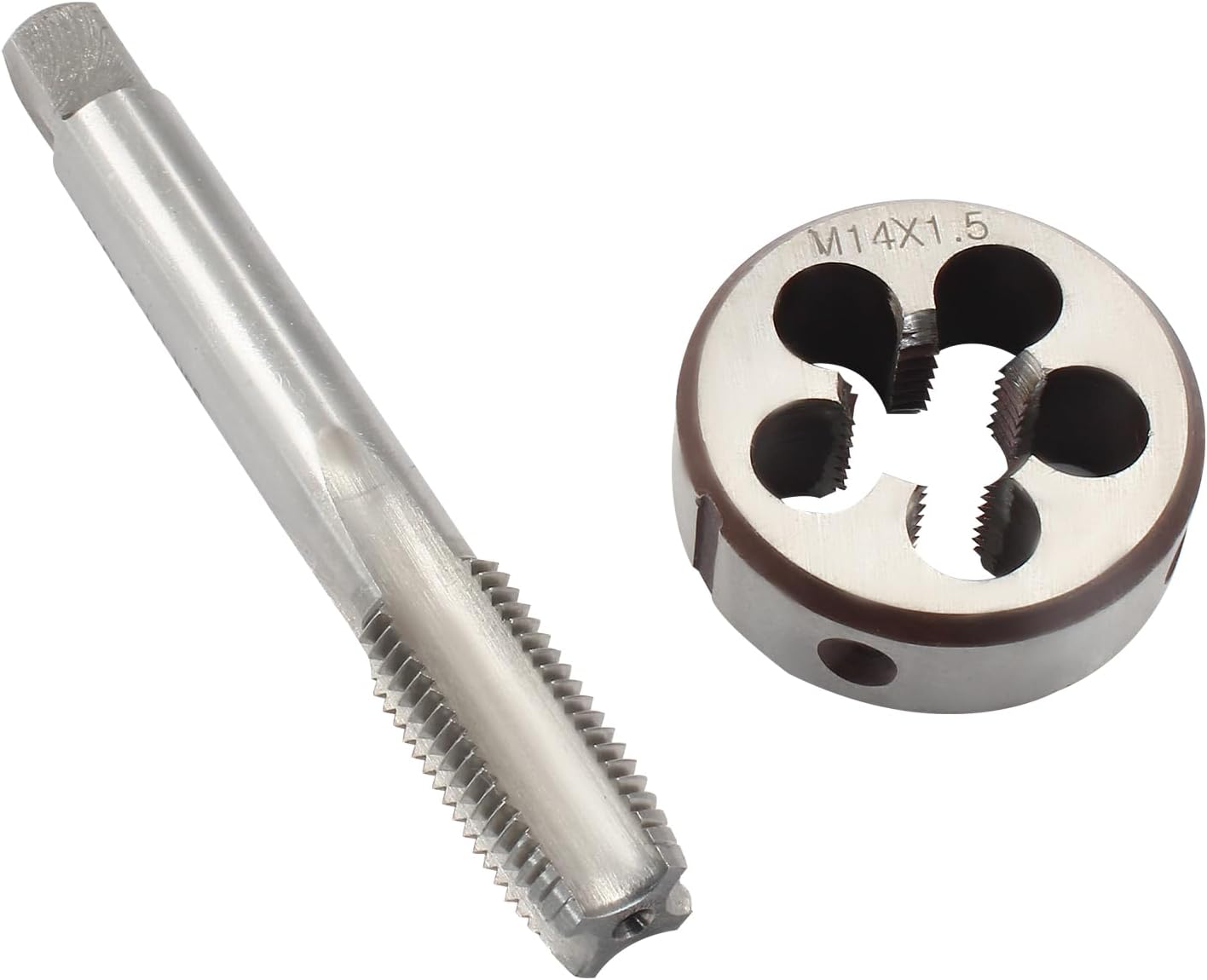 M14 x 1.5 HSS Metric Thread Tap and Die Set, Right Hand Machine Thread Tap and Round Die