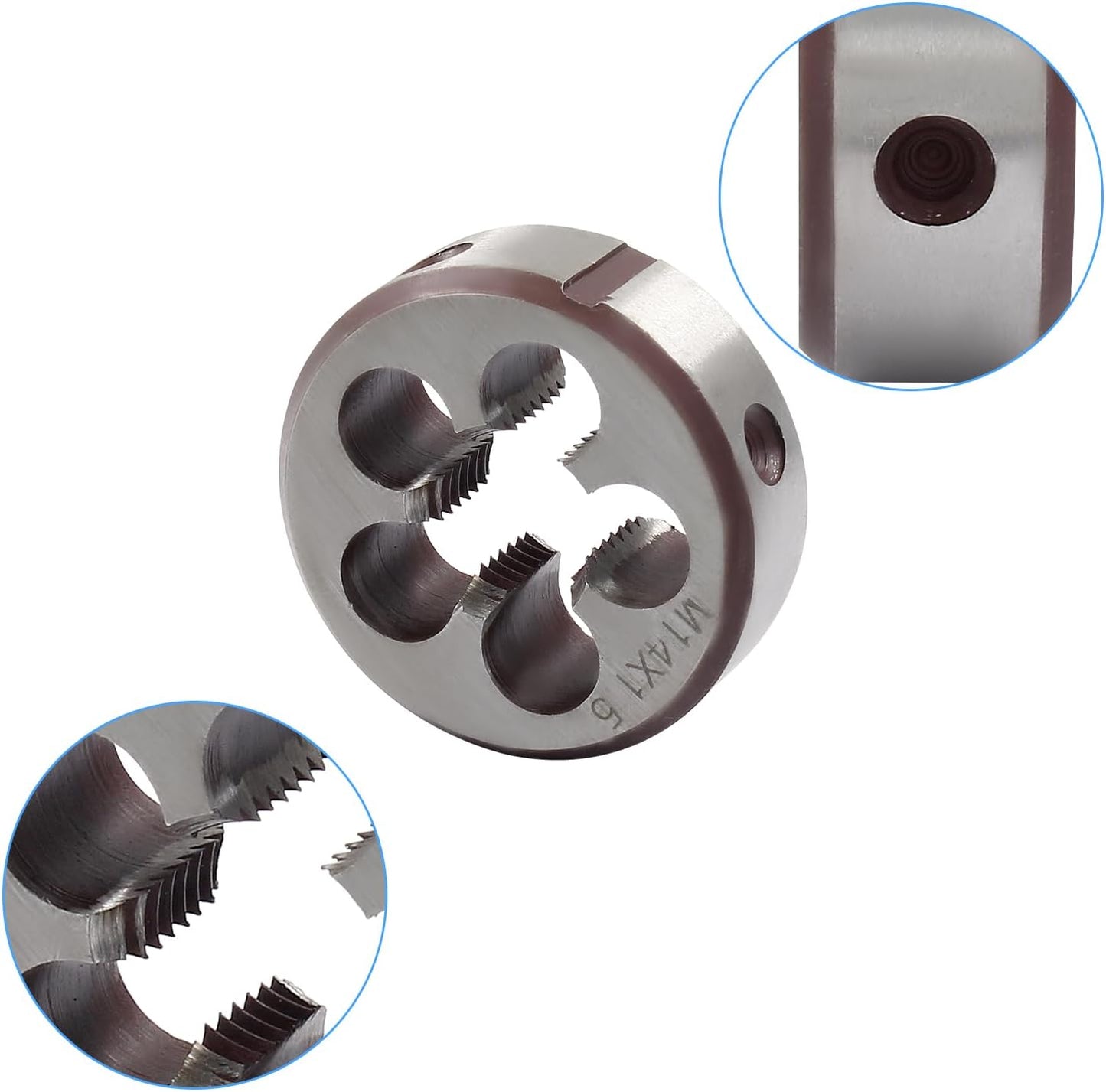 M14 x 1.5 HSS Metric Thread Tap and Die Set, Right Hand Machine Thread Tap and Round Die