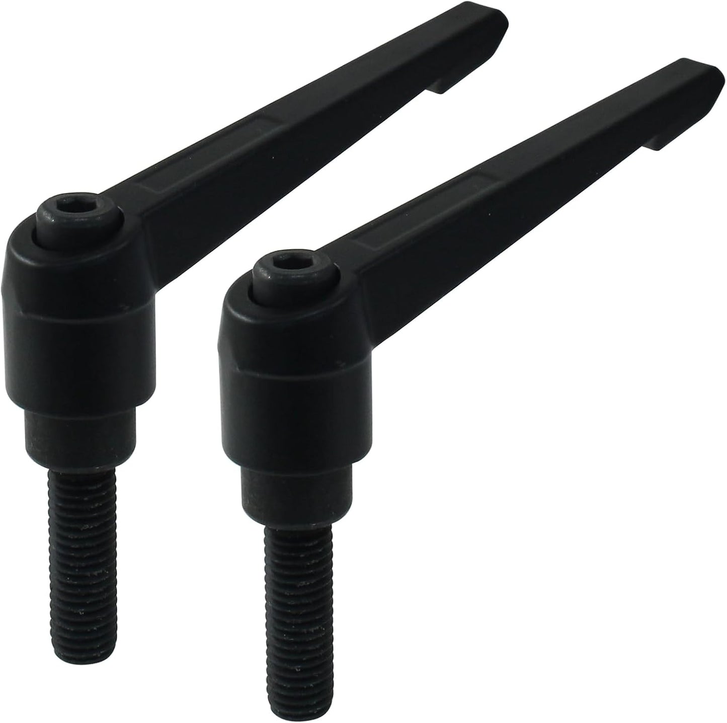 2Pcs Adjustable Clamping Lever Handle M10 x 32mm Male Thread Adjustable Handles Push Button Ratchet Lever Knob Rotating Screw Handles Bolts with Locking Lever