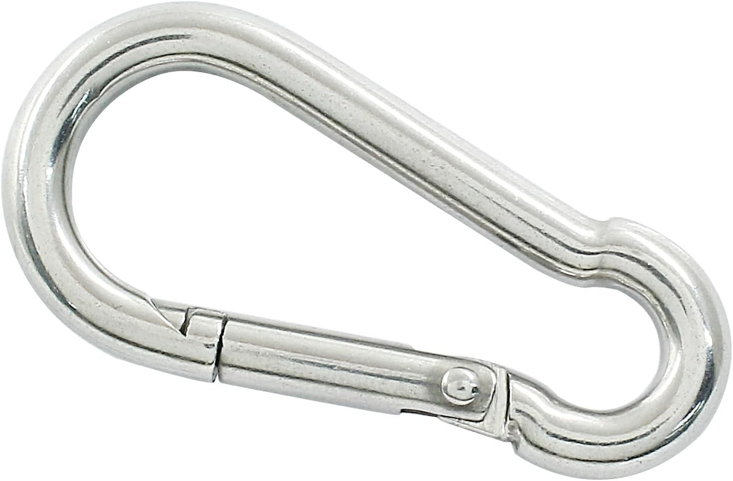 4Pack 2 inch Flag Pole Snap Clip Hooks Flagpole Attachment Spring Snap Hook Stainless Steel Carabiner Clips Heavy Duty Quick Link Carabiners for Indoor & Outdoor