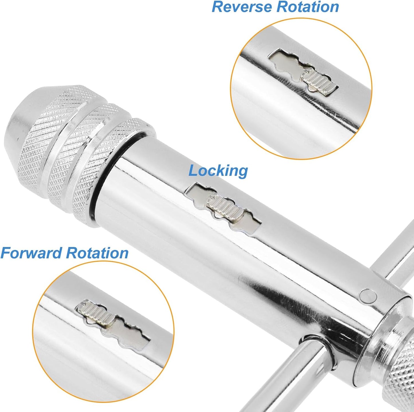 Ratchet Tap Wrench Adjustable T-Handle Tap Wrench Capacity Range M5-M12