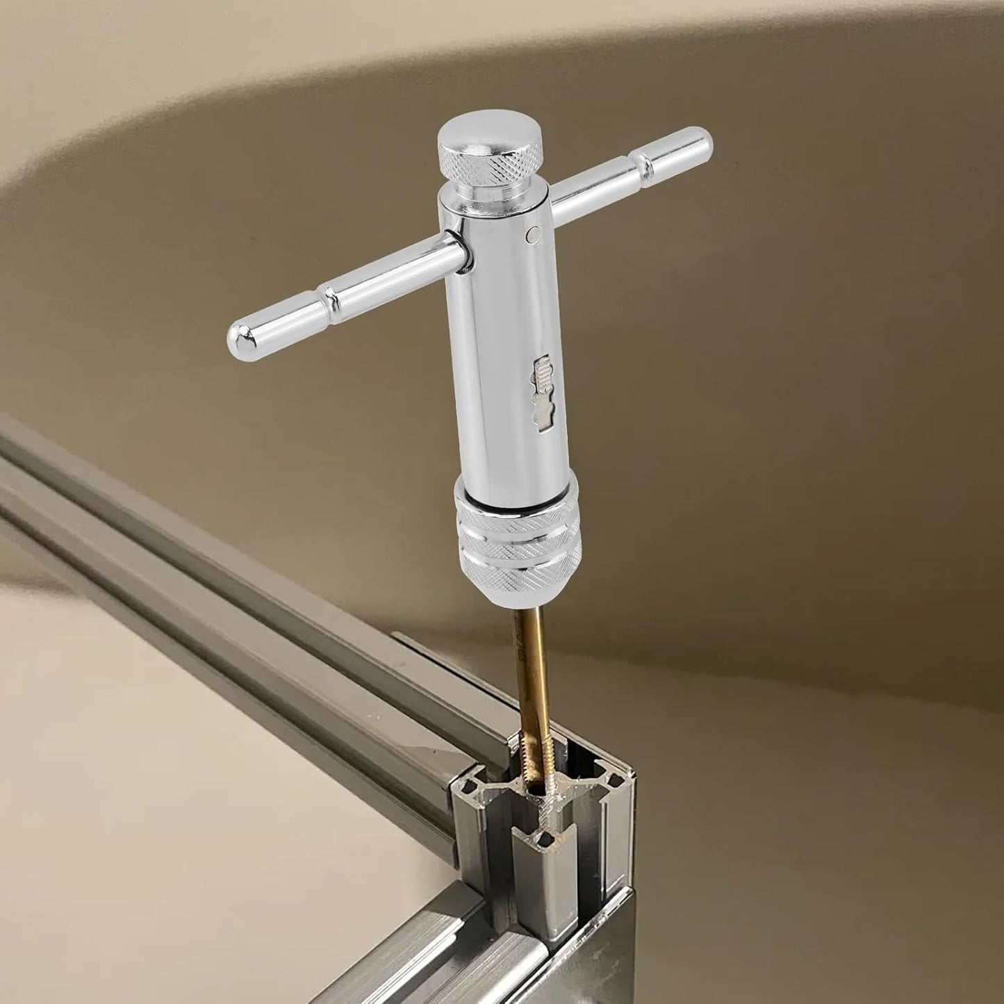 Ratchet Tap Wrench Adjustable T-Handle Tap Wrench Capacity Range M5-M12