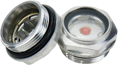 M30/1-3/16 Air Compressor Oil Sight Glass Male Oil Liquid Level Gauge Sight Glass -2pcs