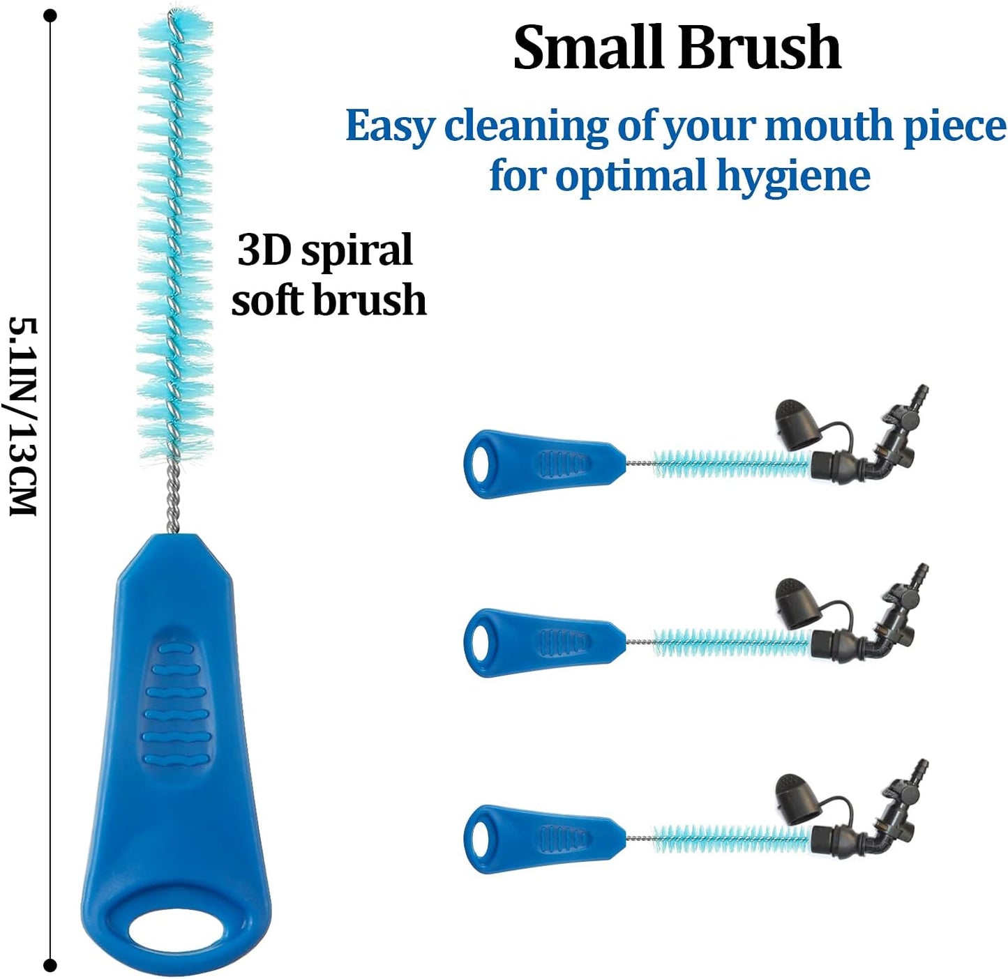 2 Set 8 in 1 Hydration Bladder Cleaning Kit Includes 3 Different Brushes and Drying Collapsible Bladder Frame, Water Reservoir Backpack Cleaning Kit