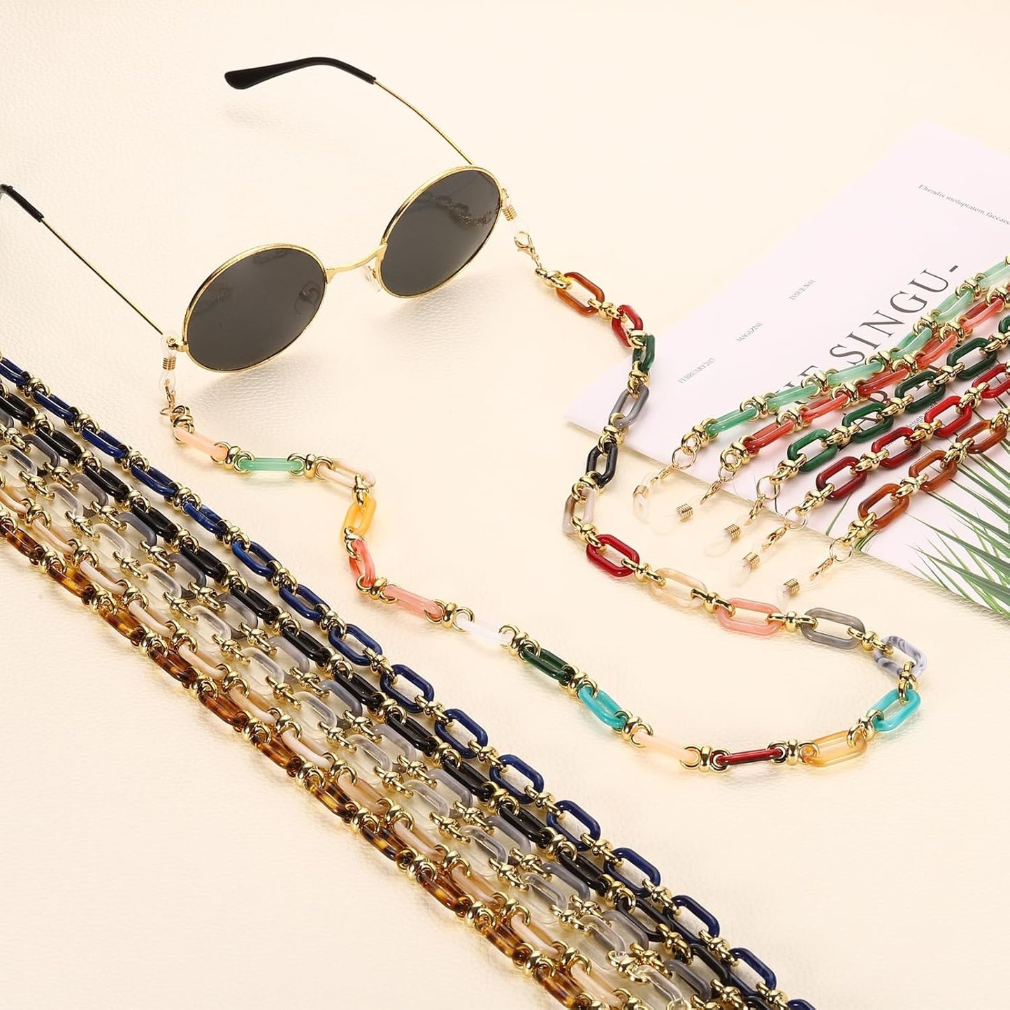 Acrylic Glasses Chain, Eyeglass Chain Holder Strap Chains