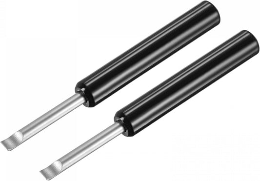 Watch Back Cover Opener, Case Remover Tool, 5mm Width Pry Bar ABS Handle Battery Remover Repair Replacing Watchmaker Tools, Black 2 Pcs