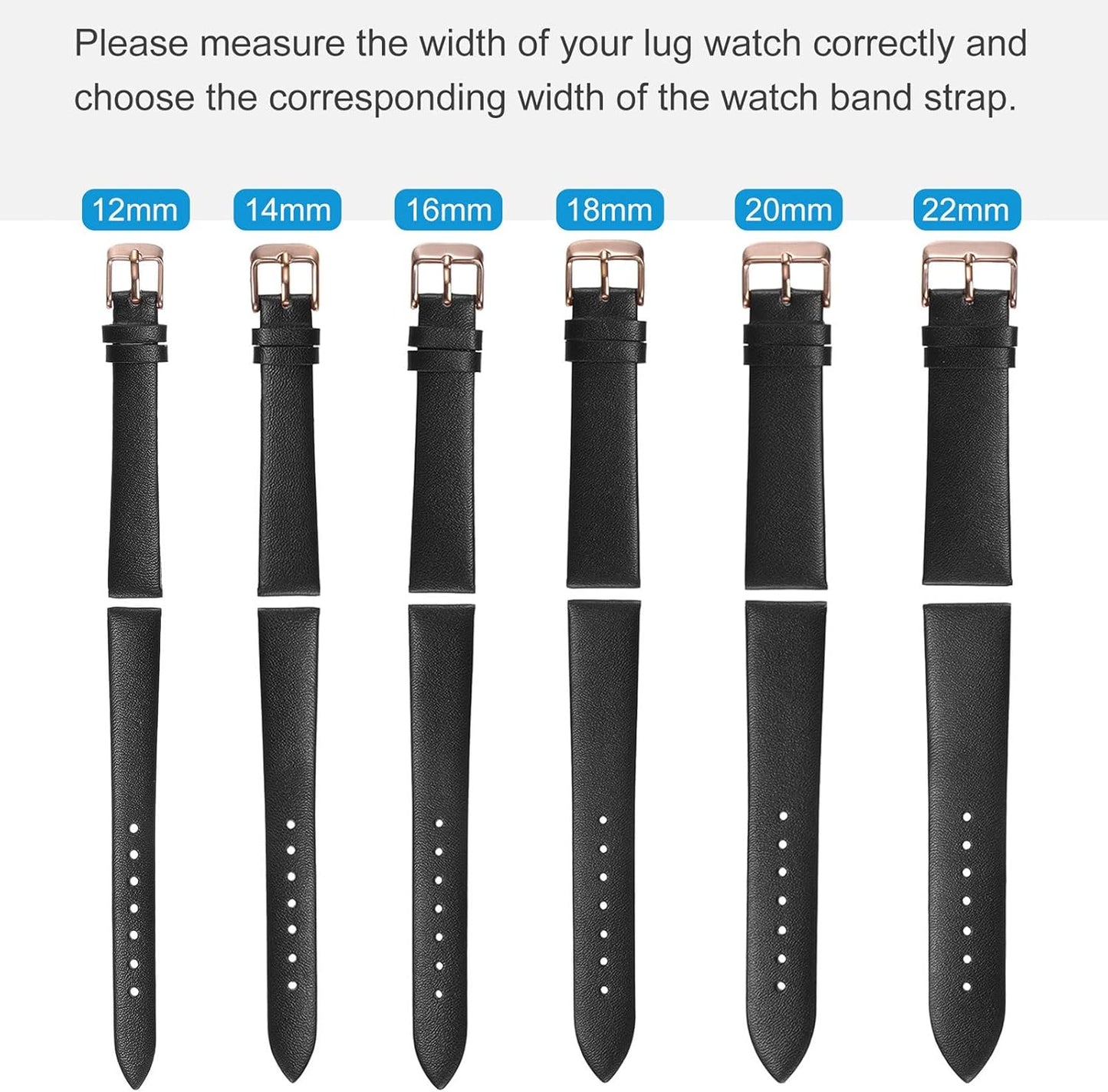 Quick Release Genuine Leather Watch Band Embossed Pattern Leather Watch Strap Replacement for Men Women