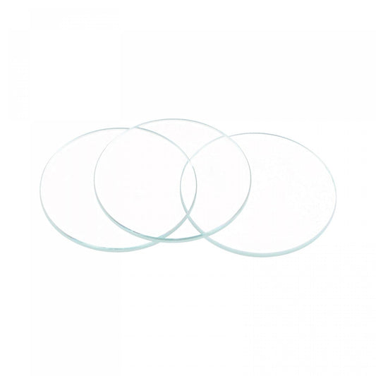 8 Pack 19mm Dia. Watch Glass Crystal Lens, Single Dome Round 1.5mm Edge Thickness for Watchmaker Repair Clear