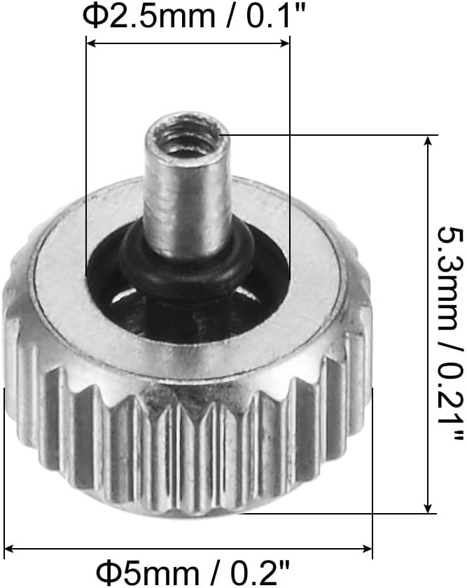 Watch Crown SUS304 w Head Long Stem