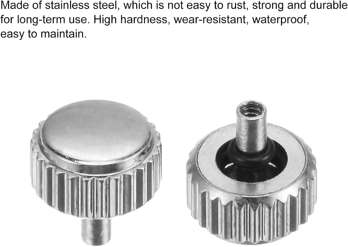 Watch Crown SUS304 w Head Long Stem