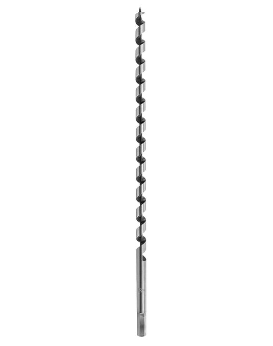 Auger Drill Bit for Wood, 1/2 Inch Diameter x 16 Inch Length, 3/8-Inch Hex Shank, Long Drill Bits