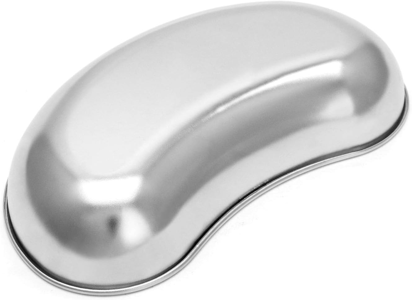 2Pcs 8" Stainless Steel Kidney Tray, Kidney Shaped Emesis Basin, Dental Lab Instruments Surgical Trays, Reusable Metal Kidney Dish,for Soiled Dressings, Medic Waster