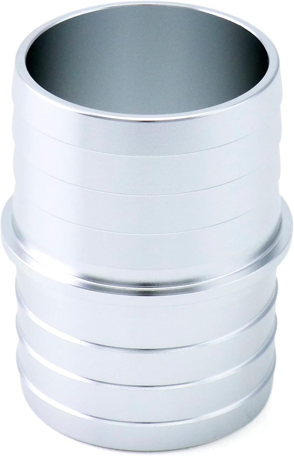 Hose Barb Fittings, 2 Pack 1-1/2" to 1-1/2" Inch Aluminum Alloy Hose Barbed Splicer Mender Union Coupler Fitting Coolant Intercooler Heat Exchanger Fluid/Oil/Fuel
