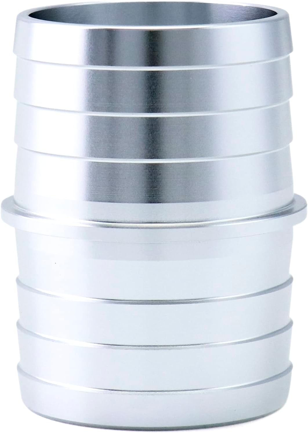 Hose Barb Fittings, 2 Pack 1-1/2" to 1-1/2" Inch Aluminum Alloy Hose Barbed Splicer Mender Union Coupler Fitting Coolant Intercooler Heat Exchanger Fluid/Oil/Fuel