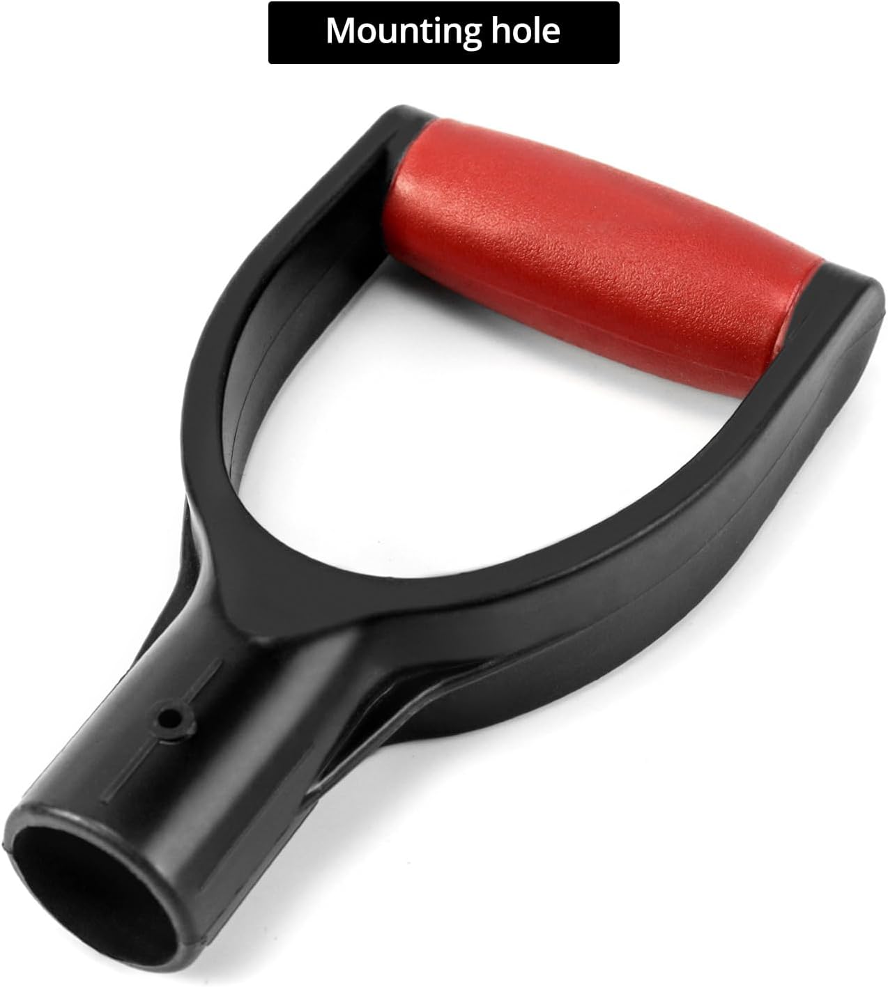 2 Pack 1-1/4" Polypropylene Plastic Spade Handle Shovel D Grip Handle for Digging Raking Tools