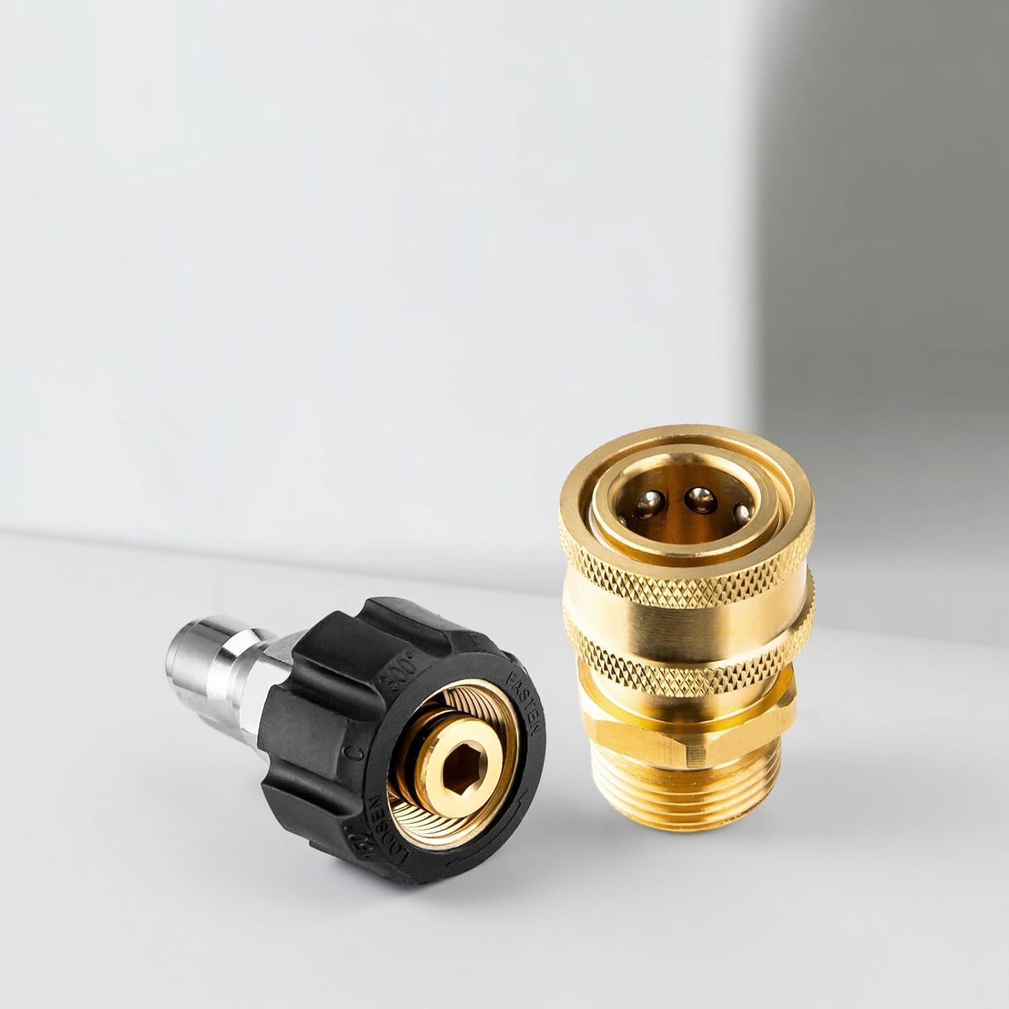 Pressure Washer Adapter Set, Quick Connect Kit, M22 14mm to 3/8 Inch Quick Connect Pressure Washer Hose Adapter