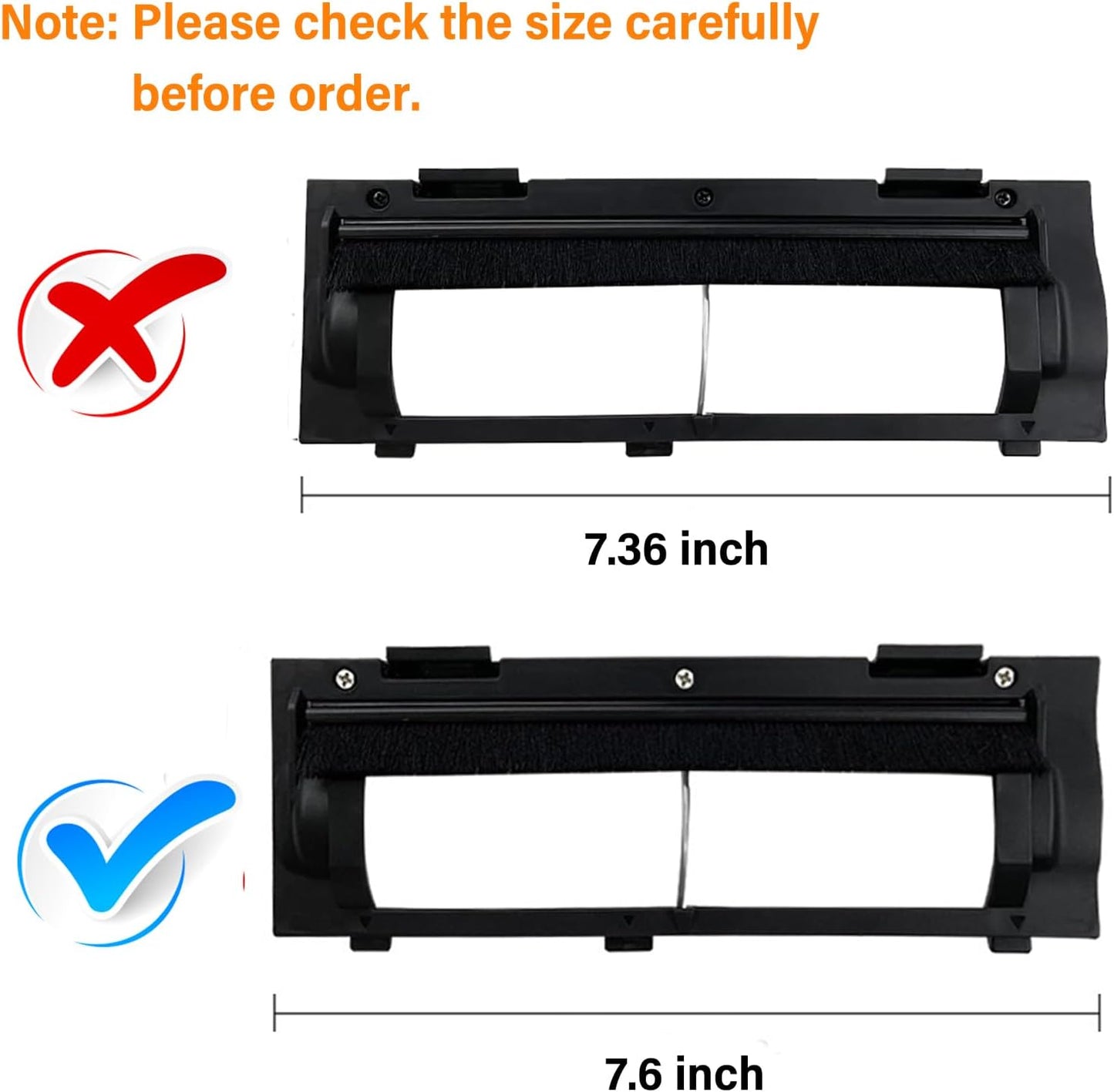 Main Brush Cover Guard for Shark AI AV2501S, AV2501AE, RV2502AE, RV2520AOUS, AV2510AOUS, AV2511AE, RV2310AE, AV2310AE Robotic Vacuum Cleaner Replacement Accessories