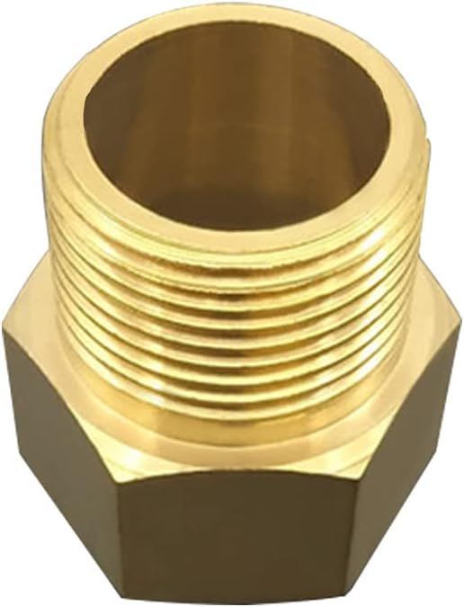 3/4" NPT Thread Female × 3/4" NPT Thread Male Brass Pipe Fitting Adapter （pack of 2)