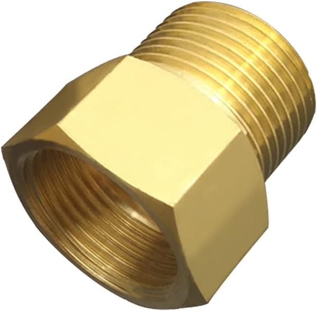 3/4" NPT Thread Female × 3/4" NPT Thread Male Brass Pipe Fitting Adapter （pack of 2)