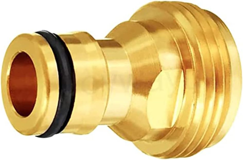 3/4” GHT Male Garden Hose Quick Connect Adapter Brass Connect Fitting（Pack of 4）