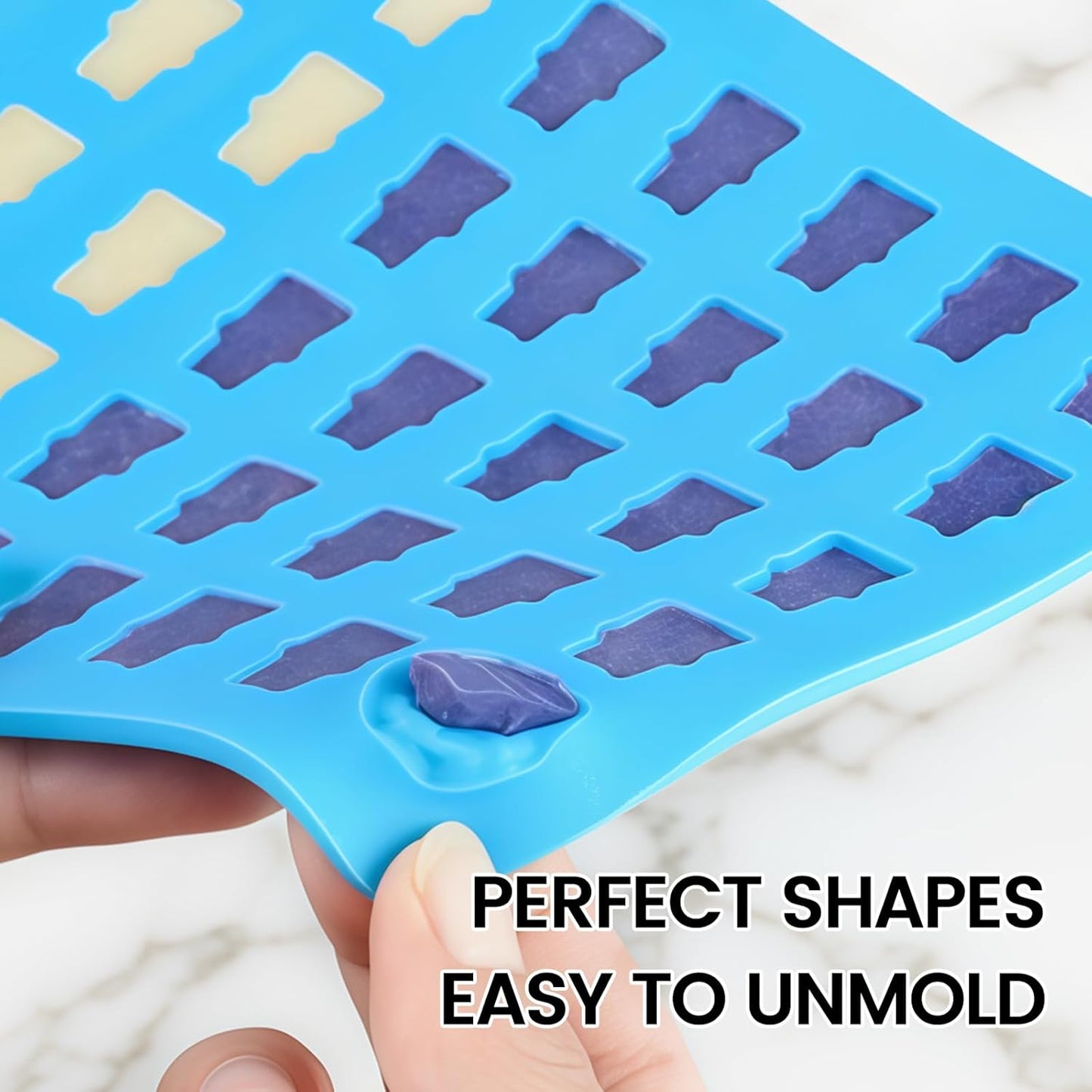 Gummy Molds Bear Candy Silicone - Mini Size Chocolate Gummy Molds with 2 Droppers Nonstick Food Grade Silicone Molds Pack of 4