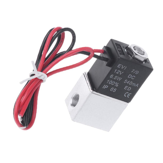 1/8" 12V DC 2 Way Pneumatic Aluminum Electric Solenoid Valve 2V025-08 Normally Closed Fast Response for Air Gas Water N/C