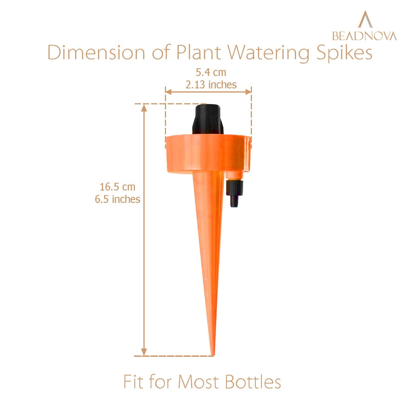 Plant Self Watering Spikes Automatic Irrigation Equipment Adjustable Self Watering Spikes for Plants with Slow Release Control Valve (Orange Blue Green, 6pcs)