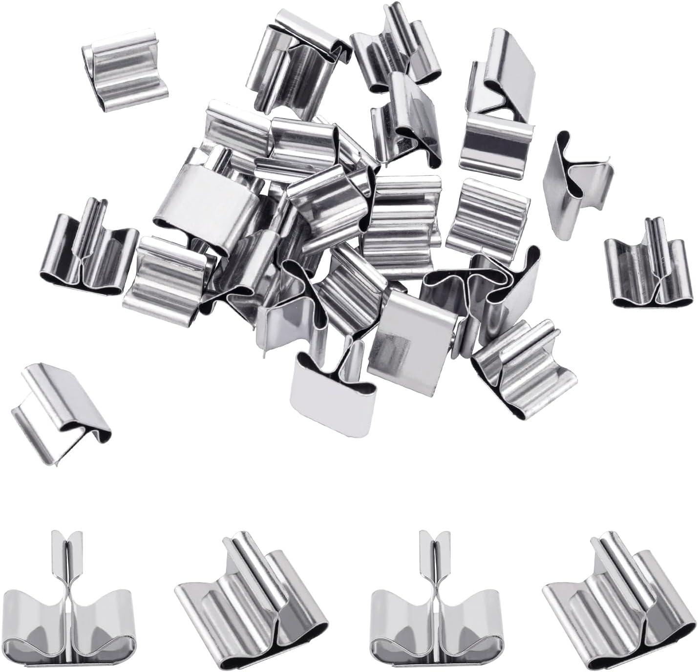 Wood Candle Wick Clips 50pcs Wood Wick Base Sustainer Tabs for Candle Making and DIY (16mm/ 0.6 inch)