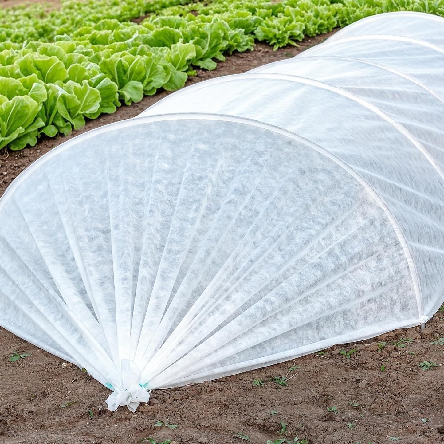 15 x 10 Ft Plant Sun Protection Cloth, Garden Plant Shade Cloth, Non-Woven White Light Refraction Sunshade Cloth for Protecting Plants Vegetable Rows from Direct Sunlight