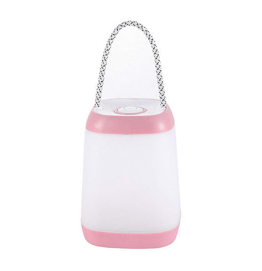 Night Light for Kids, USB Rechargeable Nursery Lamp Portable Camping Lantern with 3 Light Modes for Camping,Emergency,Bedroom,Indoor and Outdoor(Pink, 1 Pack)