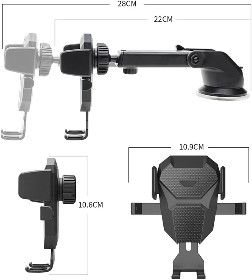 Mobile-Phone Holder/Mount for Car - Automobile Cradle Van Accessories for Dashboard Windscreen