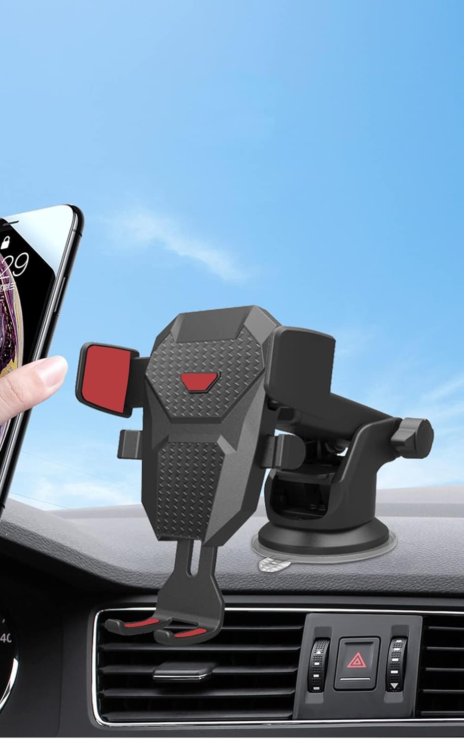 Mobile-Phone Holder/Mount for Car - Automobile Cradle Van Accessories for Dashboard Windscreen