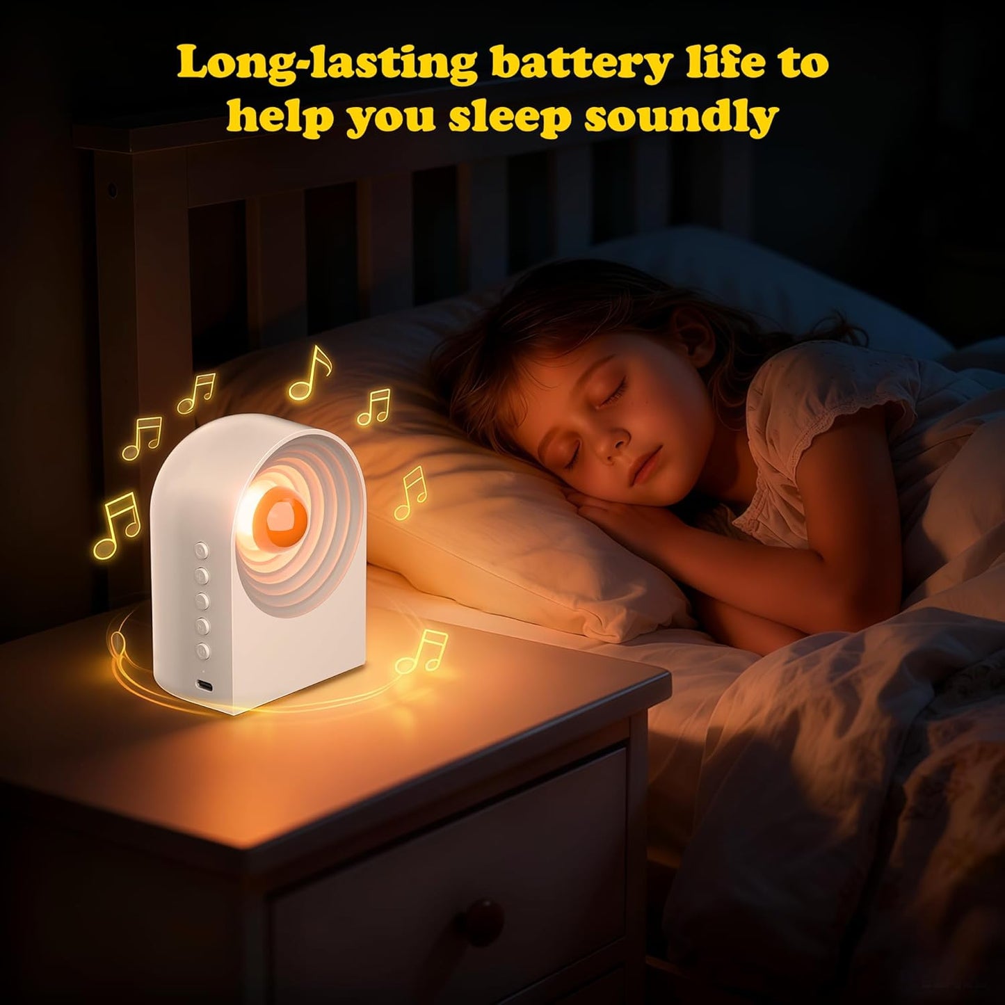 White Noise Sound Machine with Bluetooth Functionality, Night Light, Portable Bluetooth Speaker with Noise Canceling for Office & Sleeping, Meditation, Gathering (White)