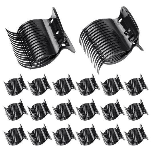 20 Pcs Hot Roller Clips for Hair, Curler Claw Clip for Women Hair Section Styling (Black, 2inch)