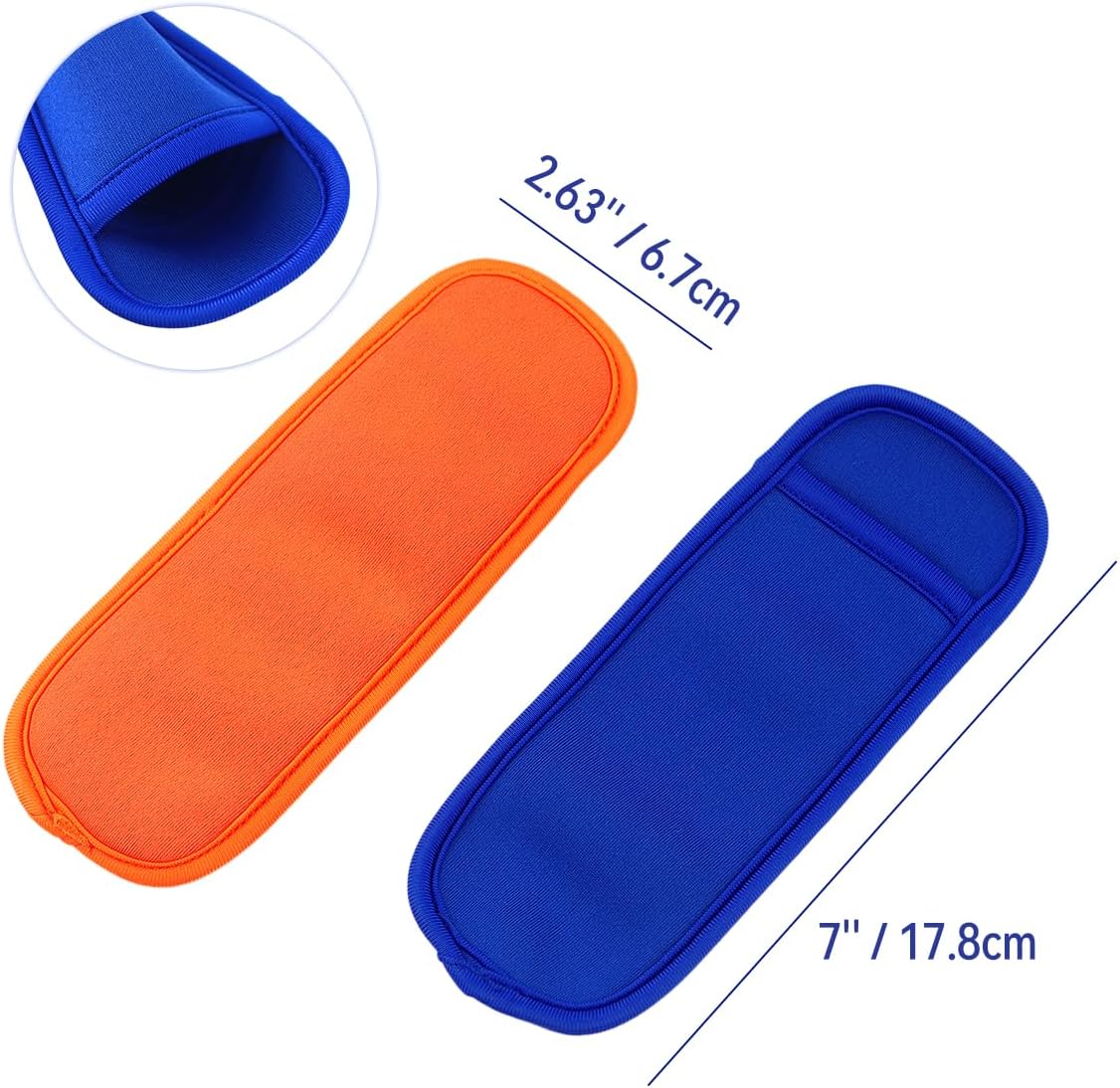 6 Pieces Ice Pop Neoprene Insulator Sleeves Reusable Popsicle Holders Ice Popsicles Bags Ice Pop Sleeves Popsicle Holder Sleeves Ice Pop Stick Sleeves(6 Colors)
