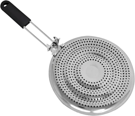 Heat Diffuser Plate for Gas & Electric Stove – Simmer Ring & Flame Reducer for Even Heat Distribution, Scorch Prevention & Slow Cooking