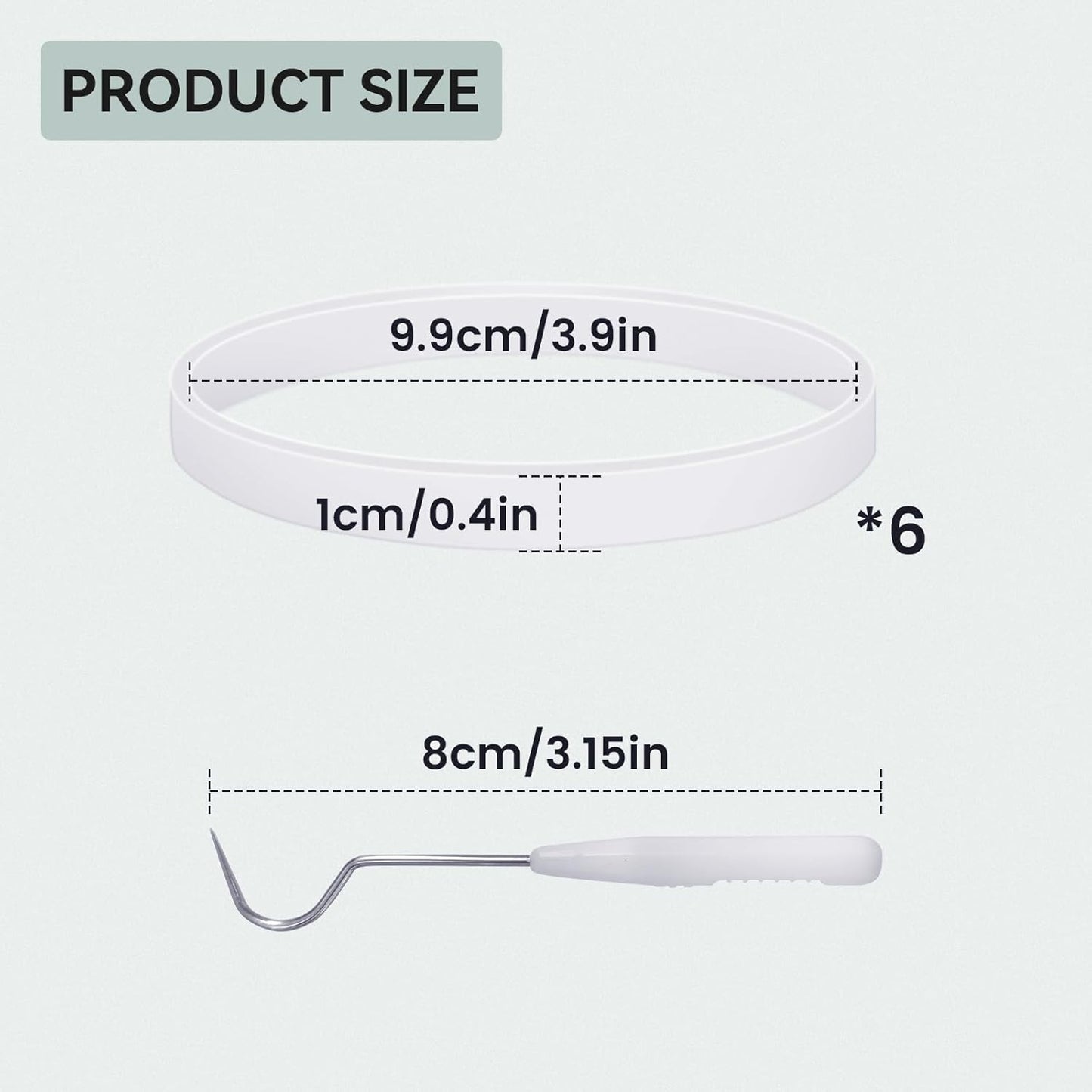 6 PCS Rubber Gaskets Replacement Seal for Ninja Blender, Blender Sealing Gasket for 7 Fins Blender Blade Attachment, Flexible White O-Ring Compatible with Ninja BL456-30 BL480 BL681A BL780 BL64 Etc.