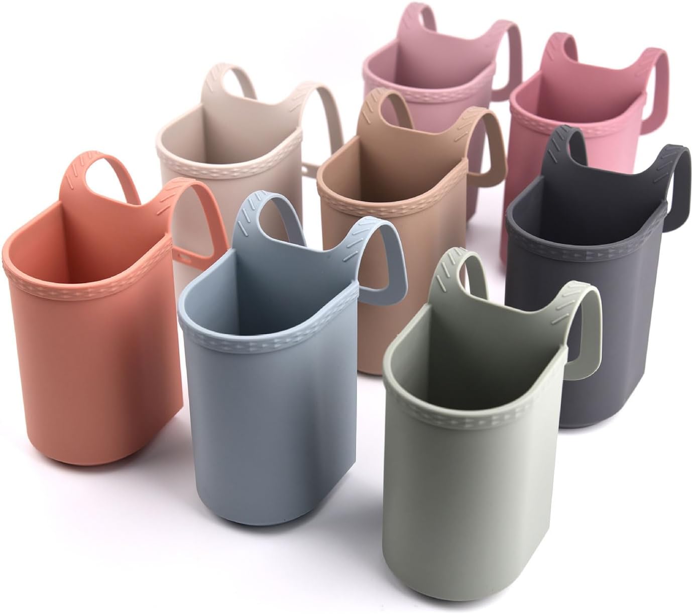 Universal Pink Stroller Silicon Cup Holder Hanging Storage Bag