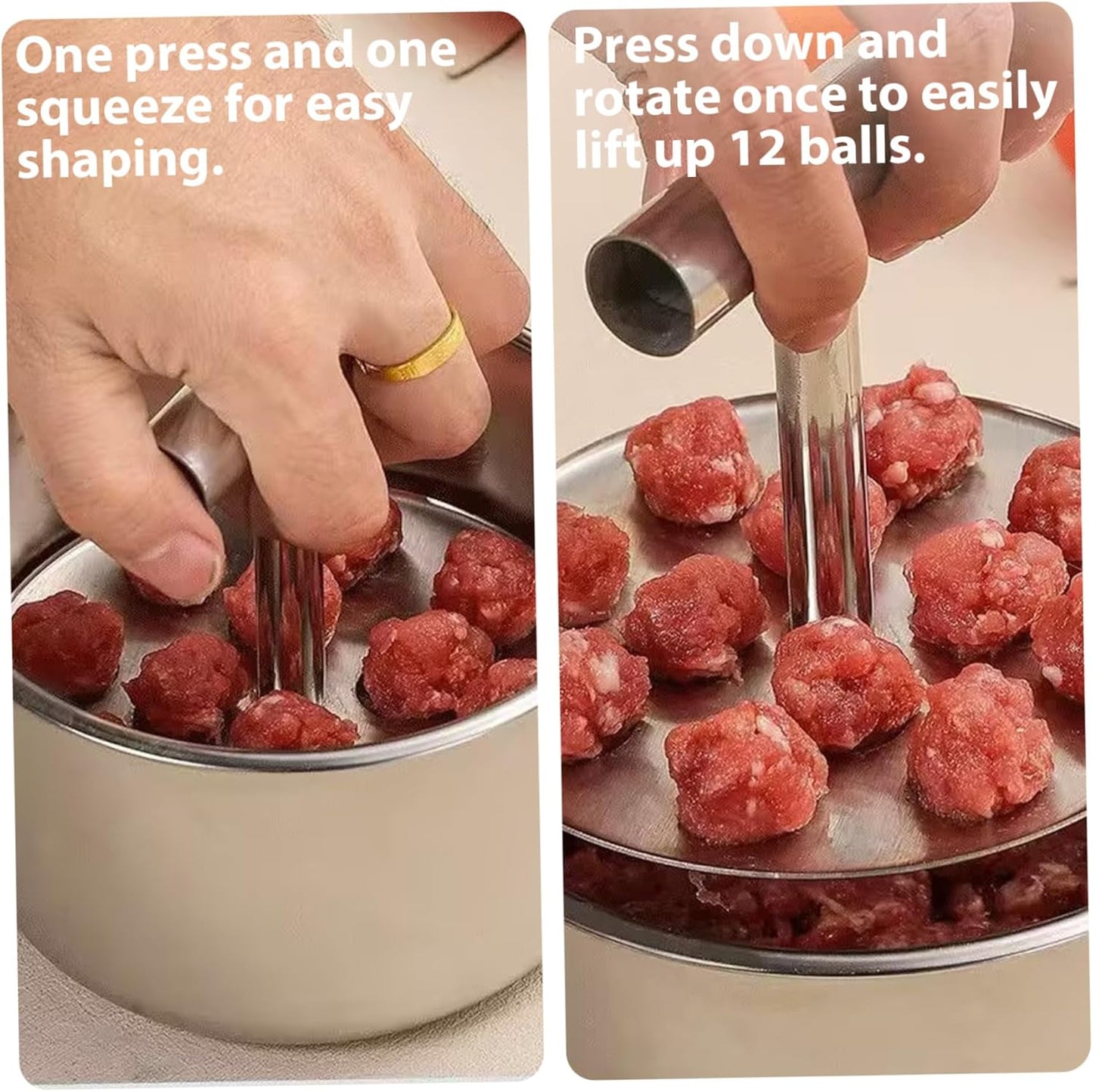 Stainless Steel Meatball Maker Scoop Silver 1 Piece