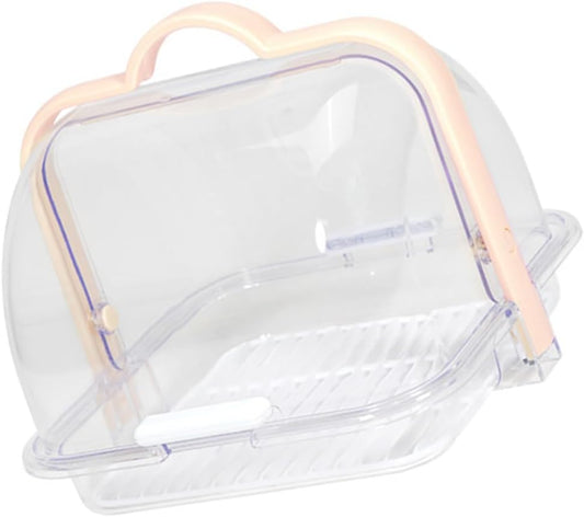 Transparent Food Storage Container with Lid and Drip Tray for Bread Milk Packaging