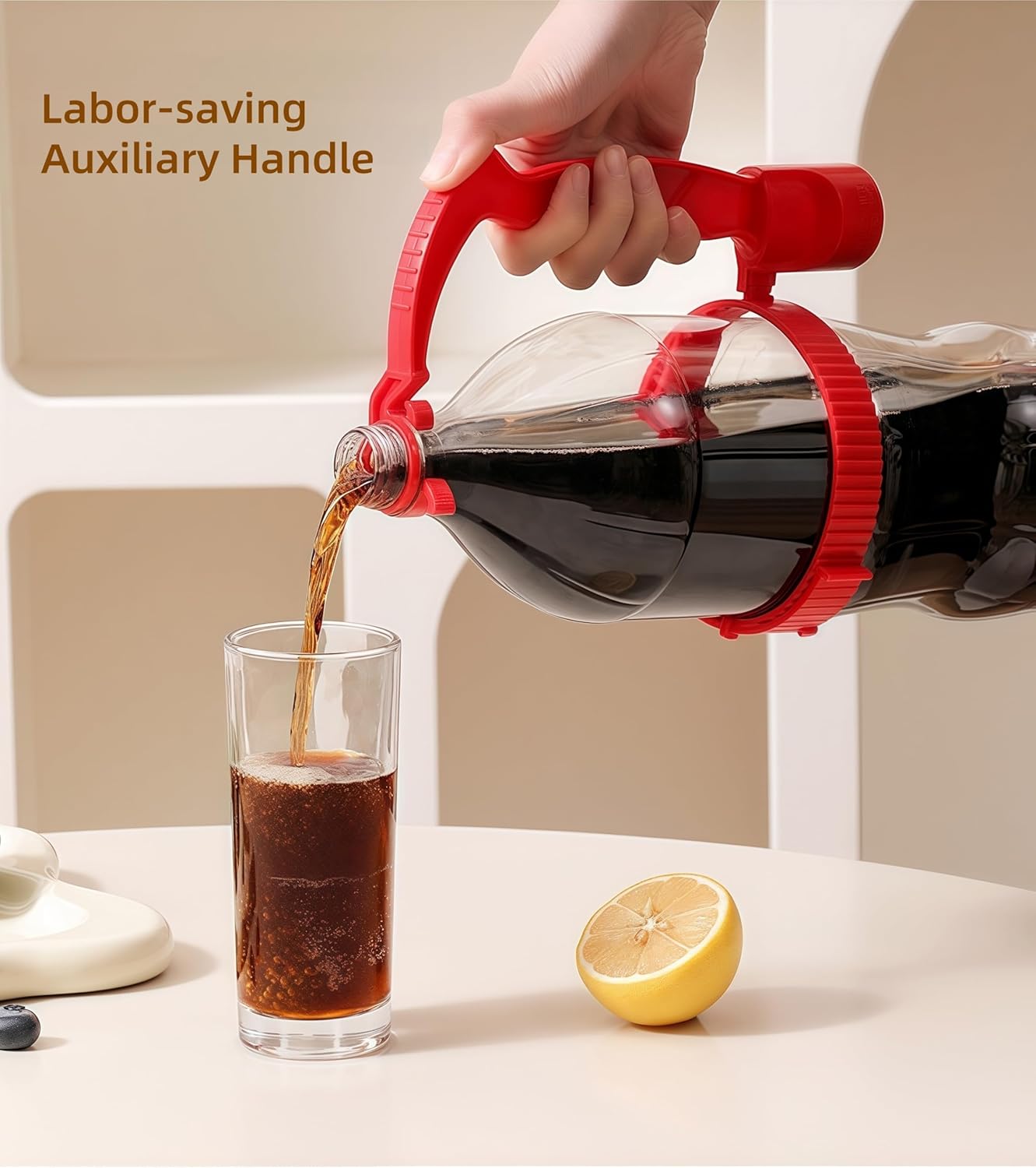 Adjustable Anti-Slip Grip Assist Handle for Large Drink Bottles 2 Pack
