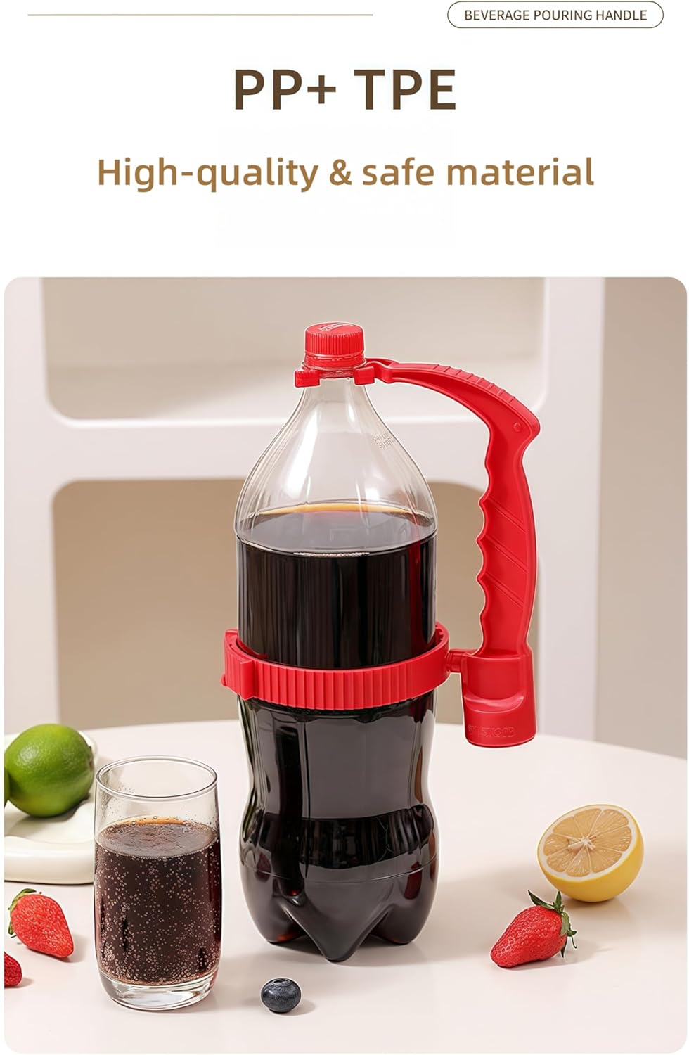 Adjustable Anti-Slip Grip Assist Handle for Large Drink Bottles 2 Pack