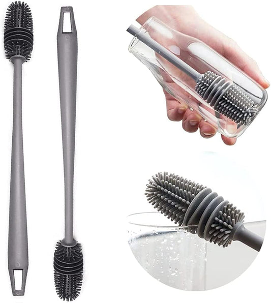 Silicone Bottle Brush - Hygienic Cleaner for Baby Bottles, Drink Bottles & Vases - Scratch Resistant - 1 Piece