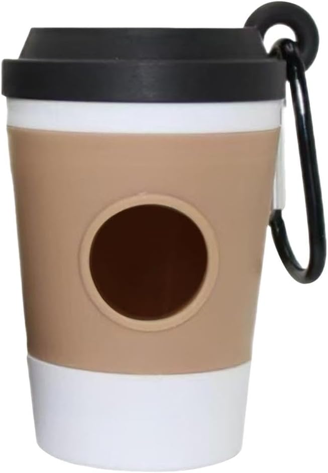 Dog Backpack Shoulder Coffee Cup Dispenser with Carabiner Clip for Belt & Backpack