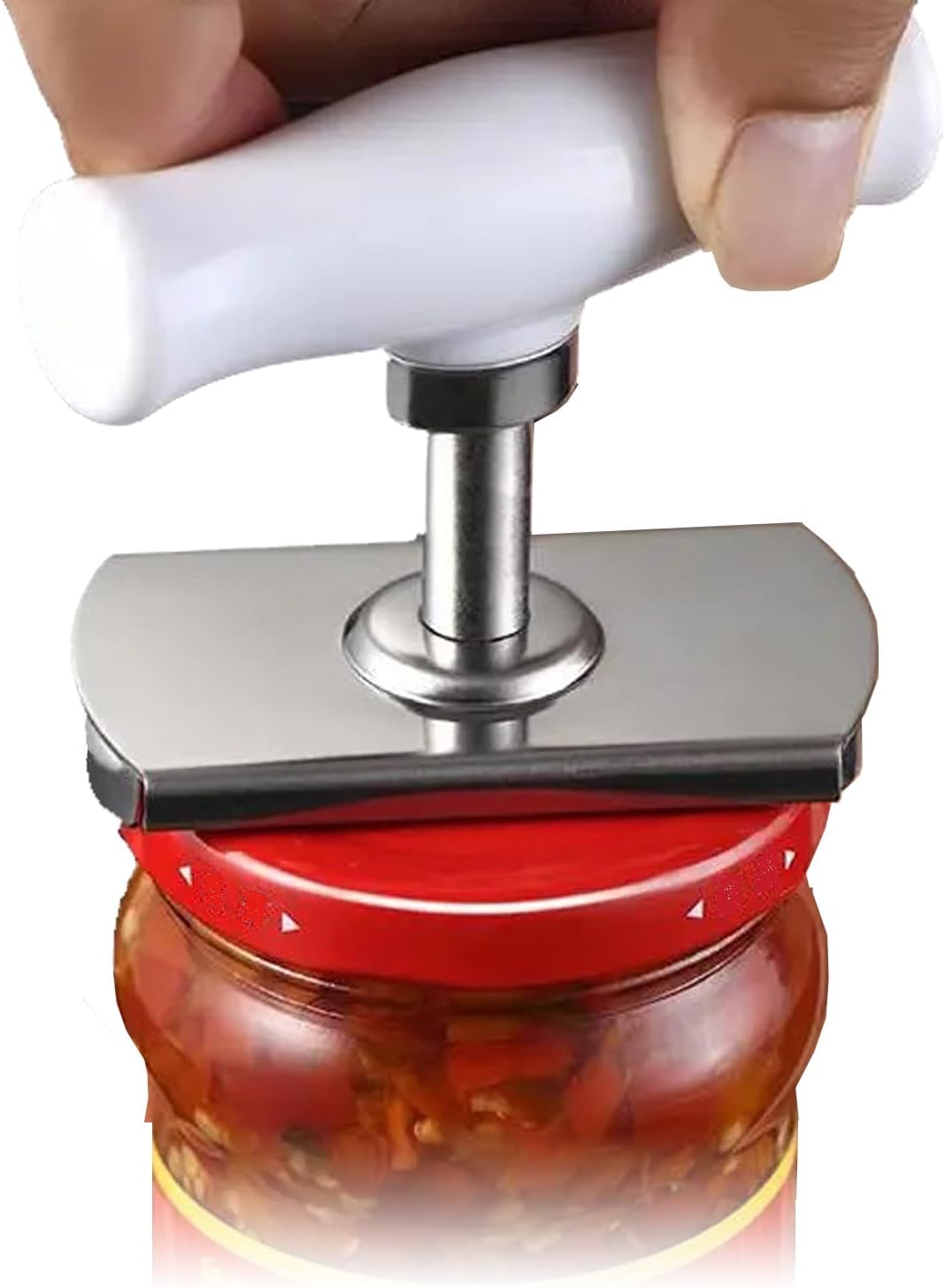 Adjustable Jar Opener Universal Lid Opener for All Sizes Lids Ideal for Seniors & Arthritis Silver 1 Piece
